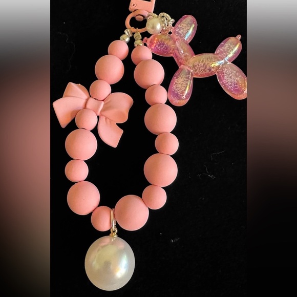 Pink Candy Color Balloon Dog Bag Candy Keychain - Picture 2 of 10